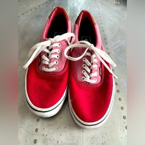 Red vans 9.5